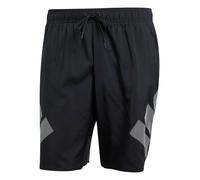 Badeshorts ADIDAS PERFORMANCE "BB SH 8IN", Herren, Gr. S, N-Gr, schwarz-weiß (schwarz, weiß), Obermaterial: 100% Polyester, sportlich, Badehosen (81884452-S) schwarz, weiß