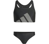 adidas Mädchen Big Logo C-Back Bikini Set, Black, 5-6 Years