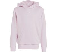 adidas - Kid's Small Logo Fleece Hoodie 225 - Hoodie, Gr. 128, weiß (ClearPink/White)