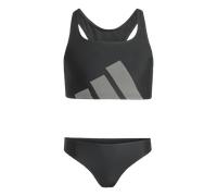 adidas Mädchen Big Logo C-Back Bikini Set, Black, 9-10 Years