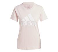 adidas BL T LOGO Damen Baumwoll- T-Shirt hellrosa/weiß, XS