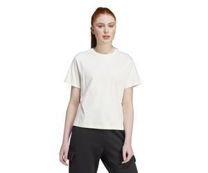 adidas BLUV Q3 TEE Damen T-Shirt mit Aufdruck creme-weiß, M