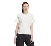 adidas BLUV Q3 TEE Damen T-Shirt mit Aufdruck creme-weiß, S