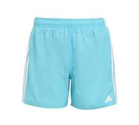 Badeshorts ADIDAS PERFORMANCE "3-STREIFEN KIDS", Jungen, Gr. 140, N-Gr, lucid cyan, weiß, Obermaterial: 100% Polyester, Badehosen Badeshorts (52651210-140) lucid cyan, weiß