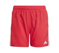 adidas 3-Streifen Badeshorts Jungen JX5038 - pure ruby/white 164