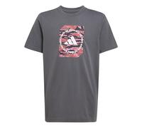 adidas Boy's CAMO Box JUNIOR Boys Tshirt, Grey Five, 9-10 Years