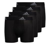 adidas Boys' Kids Performance Boxer Briefs Underwear (4-Pack), Black/Grey, Medium
