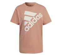 Adidas Brand Love Slanted Logo Boyfriend T-Shirt Damen T-Shirt, rosa L 42-44
