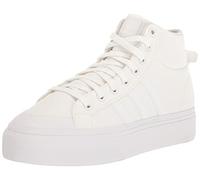 adidas Bravada 2.0 Mid Plateau-Sneaker für Damen, Weiß/Weiß/Kreideweiß, 9