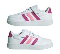 Adidas Kinder Sneaker Breaknet 2.0 EL K elastische Schnürung & Klettverschluss Weiß Gr. 35
