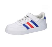 adidas Unisex Kinder Breaknet Lifestyle Court Elastic Lace and Top Strap Shoes, Cloud White/Lucid Blue/Bright red, 31 EU