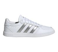 Adidas Damen BREAKNET Sleek Shoes, FTWR White/Silver met./FTWR White, 42 EU