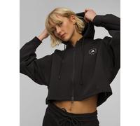 Adidas By Stella Mccartney Sportswear Crop Damen-sweatshirt In Schwarz Jd8107-black Schwarz S