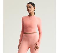 adidas by Stella McCartney Training Crop-Top, langärmelig Soft Terracotta M