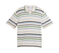 adidas by Wales Bonner Knit Polo (white / green / blue) - S