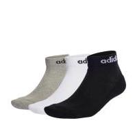 ADIDAS SPORTSWEAR Socken mit Label-Detail im 3er-Pack in Mittelgrau, Größe 37-39