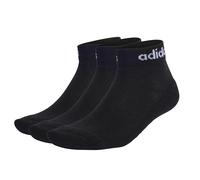 Adidas, Linear Ankle Socks Cushioned Socks 3 Pairs, Socken, Schwarz-Weiss, Xl, Unisex-Adult