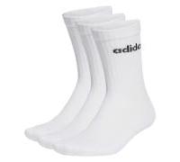 adidas C LIN Crew 3Pack Socken Damen|Herren weiß 37