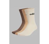 Adidas - C Lin Crew Pack Of 3 Wonderwhi/Magbei/Earstr - Socken - Braun - XS - 77% Baumwolle, 16% Polyester, 4% Elastan, 3% Polyamid Braun XS
