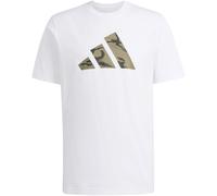 Adidas Camo Three BAR Logo Graphic T-Shirt Herren T-Shirt, weiß L