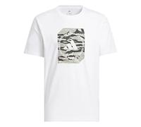 adidas Camo Box T-Shirt (DE/NL/SE/PL, Alphanumerisch, M, Regular, Regular, White)