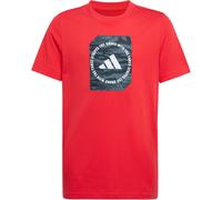 adidas Jungen CAMO Box JUNIOR Boys Tshirt, Pure Ruby, 9-10 Years