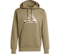 Kapuzensweatshirt ADIDAS SPORTSWEAR "TARNMUSTER", Herren, Gr. S, grün (olive strata), Obermaterial: 55% Baumwolle, 36% Polyester, 9% Viskose, normal, Rundhals, angesetztes Bündchen, Sweatshirts (63771