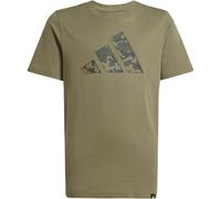 T-Shirt ADIDAS SPORTSWEAR "J CAMO T", Kinder, Gr. 128, grün (olive strata), Obermaterial: 100% Baumwolle, sportlich, Shirts (91498227-128) olive strata