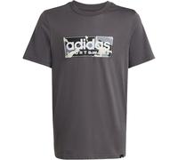 adidas Camo Linear Graphic T-Shirt Jungen JX6867 - grey five 128