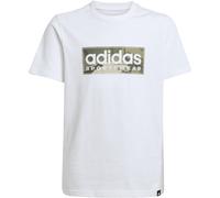 adidas Camo Linear Graphic T-Shirt Jungen JX6871 - white 176