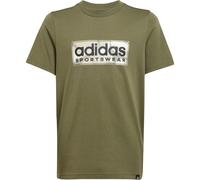 adidas Camo Linear Graphic T-Shirt Jungen JX6872 - olive strata 152