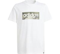 Adidas Camo Linear Kids Graphic T-Shirt Jungen T-Shirt, weiß 140