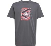 adidas CAMO LOGO TEE Jungen T-Shirt, dunkelgrau, größe 140