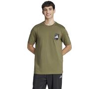 adidas CAMO LOGO TEE Jungen T-Shirt, khaki, größe M