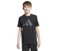 adidas CAMO LOGO TEE Jungen T-Shirt, schwarz, größe 164