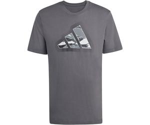 adidas Camo Modern Logo Graphic T-Shirt Herren JZ7494 - grey five XS