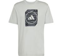 adidas Camo Shape Graphic T-shirt wonder silver (AEWM) XS