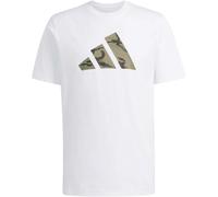 Adidas Camo Three BAR Logo Graphic T-Shirt Herren T-Shirt, weiß M