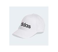 adidas Unisex Linear Baseball Hat, White/Black, M-L