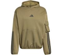 adidas City Tech Utility Fleece Hoodie JM1485 - olive strata S