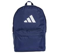adidas Classic 3BARS Backpack, Unisex Rucksack, Dark Blue/White, 27.4 L - IS7049