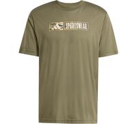 adidas Men's Climacool CAMO LINEAR Graphic T-Shirt, Olive strata, XS