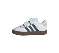 adidas Cloudfoam Advantage Clean Herren-Sneaker, Weiß, Grün, Gummi, 15.5 cm