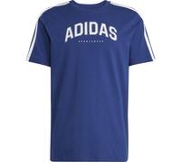 Adidas T-Shirt Graphic Herren Dunkelblau/Weiß Größe M