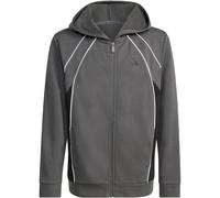 adidas Color Block Sweatjacke Kinder KB7089 - grey six/black/white 164