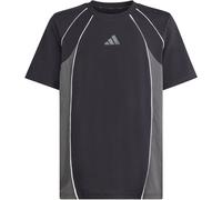 adidas Color Block T-Shirt Kinder KB7076 - black/grey six/white 128