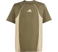adidas Color Block T-Shirt Kinder KE2770 - olive strata/wonder cargo/crystal linen 176