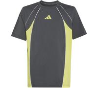 adidas - Kid's Color Block T-Shirt - T-Shirt, Gr. 164, blau (GreyFive/PureLemon/LGHSolidGrey)
