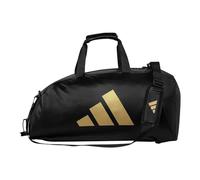 adidas Combat Sports 2-in-1 Trainings-Sportausrüstung, Seesack, Schwarz und Gold, Large