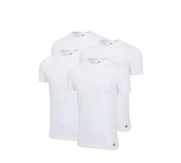adidas Herren T-Shirt, 2er Pack - Crew Neck Shirt, Active Flex Cotton, einfarbig Weiß L